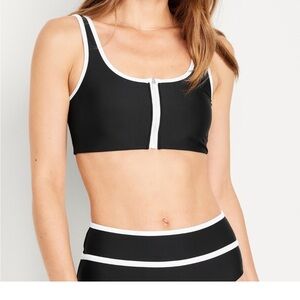 Old Navy Zip Up Bikini Top and Bottom